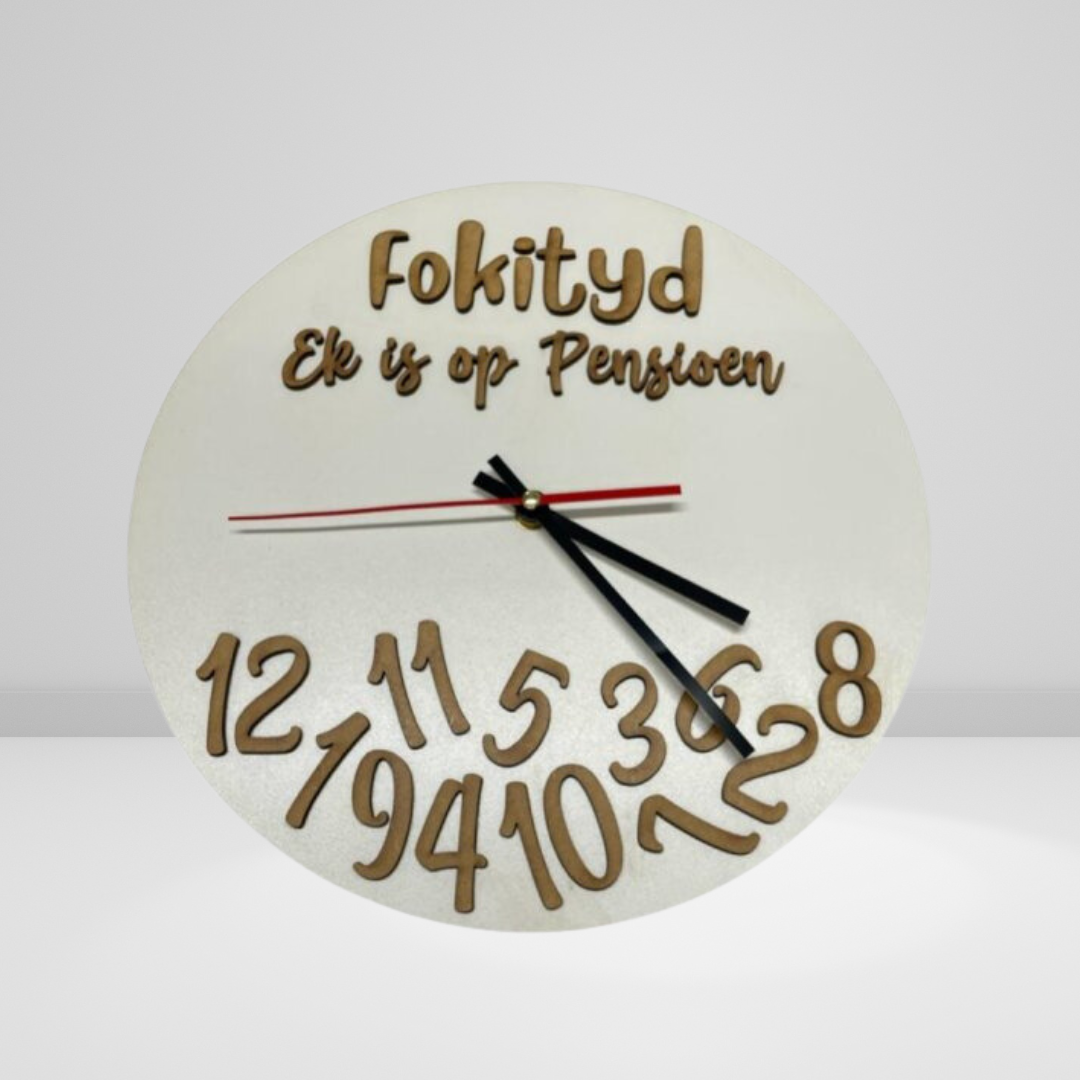 Pensioner's Wall Clock - 30cm