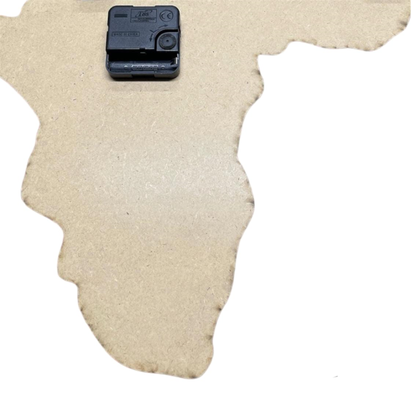 Africa Shaped Wall Clock