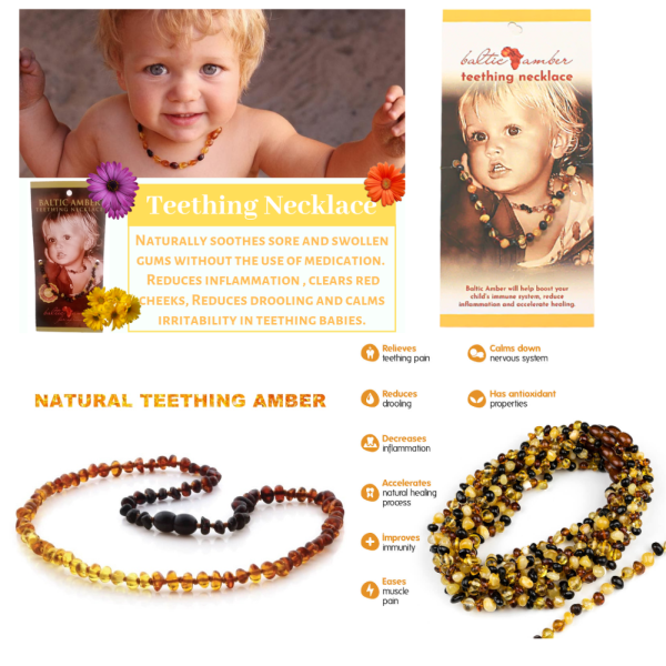 Baltic Amber Teething Necklace - Mixed