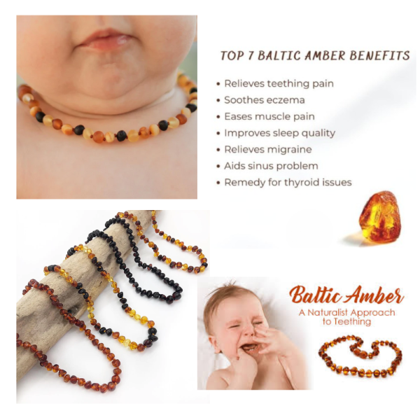 Baltic Amber Teething Necklace - Mixed