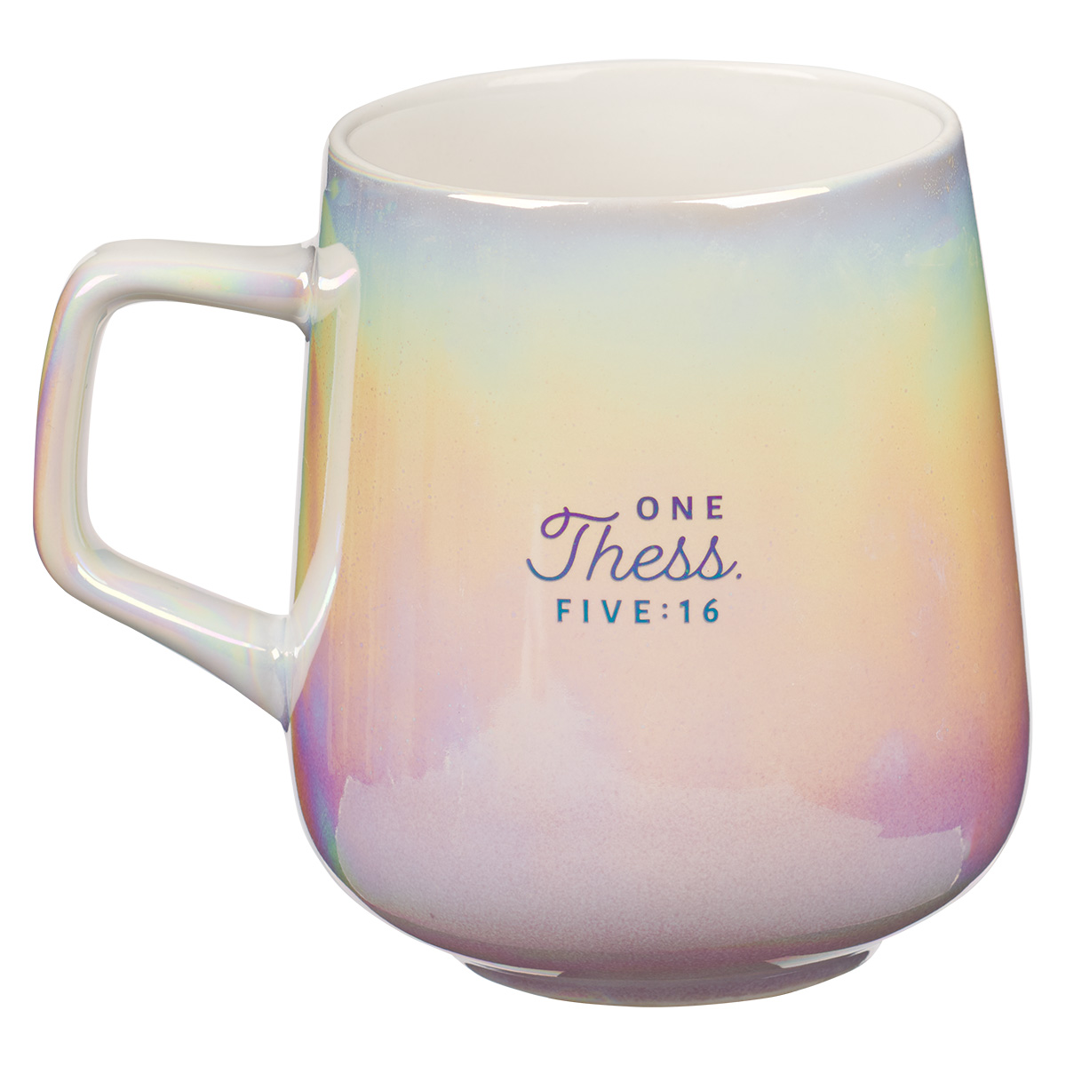 Ombre Ceramic Mug - Be Joyful Always Pearl - 1 Thessalonians 5:16