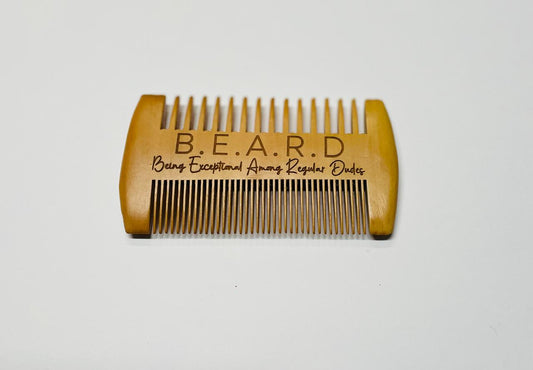 Personalized Engraved Wooden Beard Brush