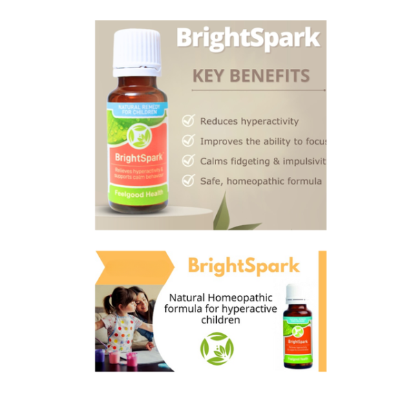 Feelgood BrightSpark: Natural ADHD remedy for hyperactivity & behavioural problems