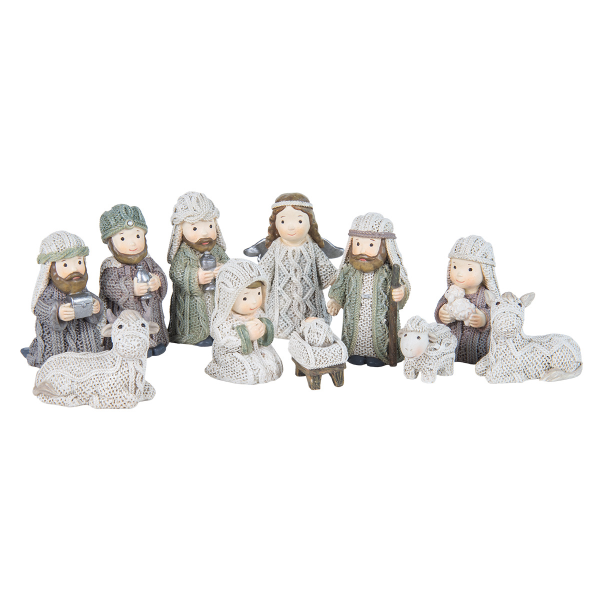 Christmas Nativity White Set Of 11