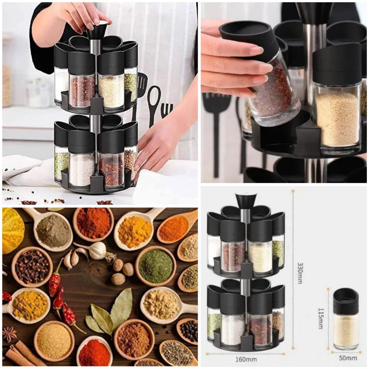 Double Layer Spice Rack