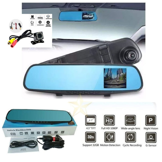 Dual Rearview Mirror Camera Set