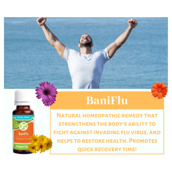 Feelgood Health BaniFlu Natural Homeopathic Flu Remedy - 125 Tablets