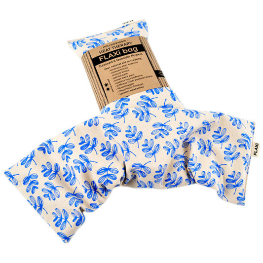 Flaxseed & Lavender Heat Therapy Bag - Blue Foliage