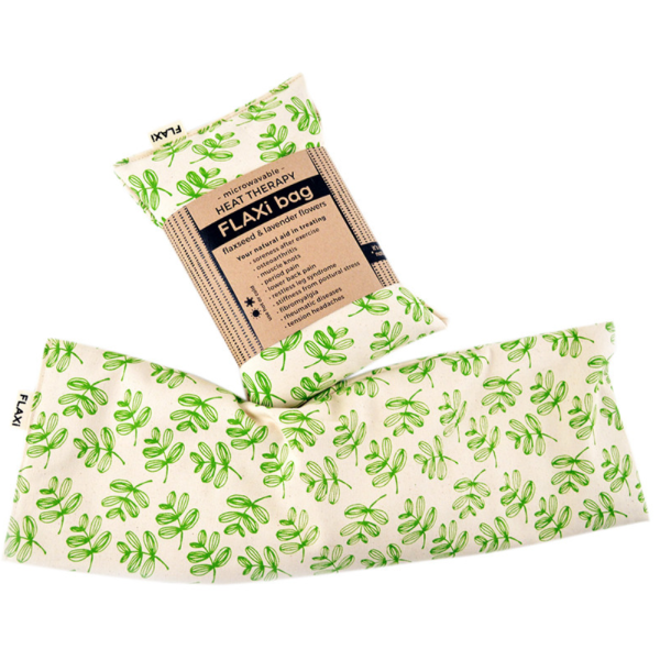 Flaxseed & Lavender Heat Therapy Bag (Green Foliage) | FLAXi