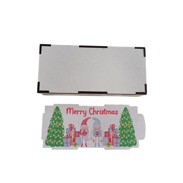 Standard MDF Wooden Christmas Gift Box - Merry Christmas