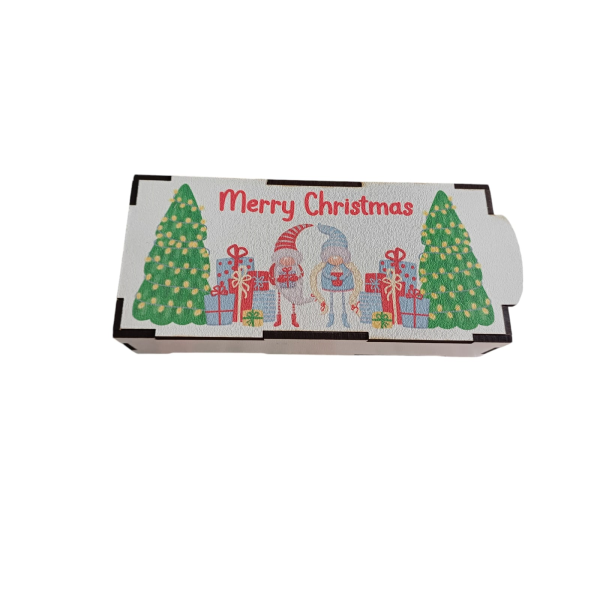 Standard MDF Wooden Christmas Gift Box - Merry Christmas