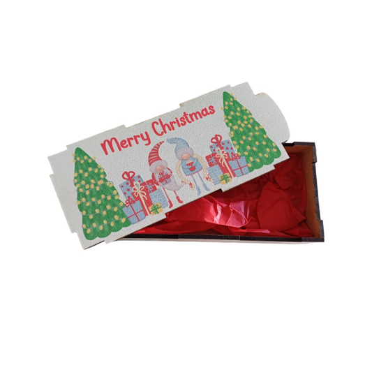 Standard MDF Wooden Christmas Gift Box - Merry Christmas