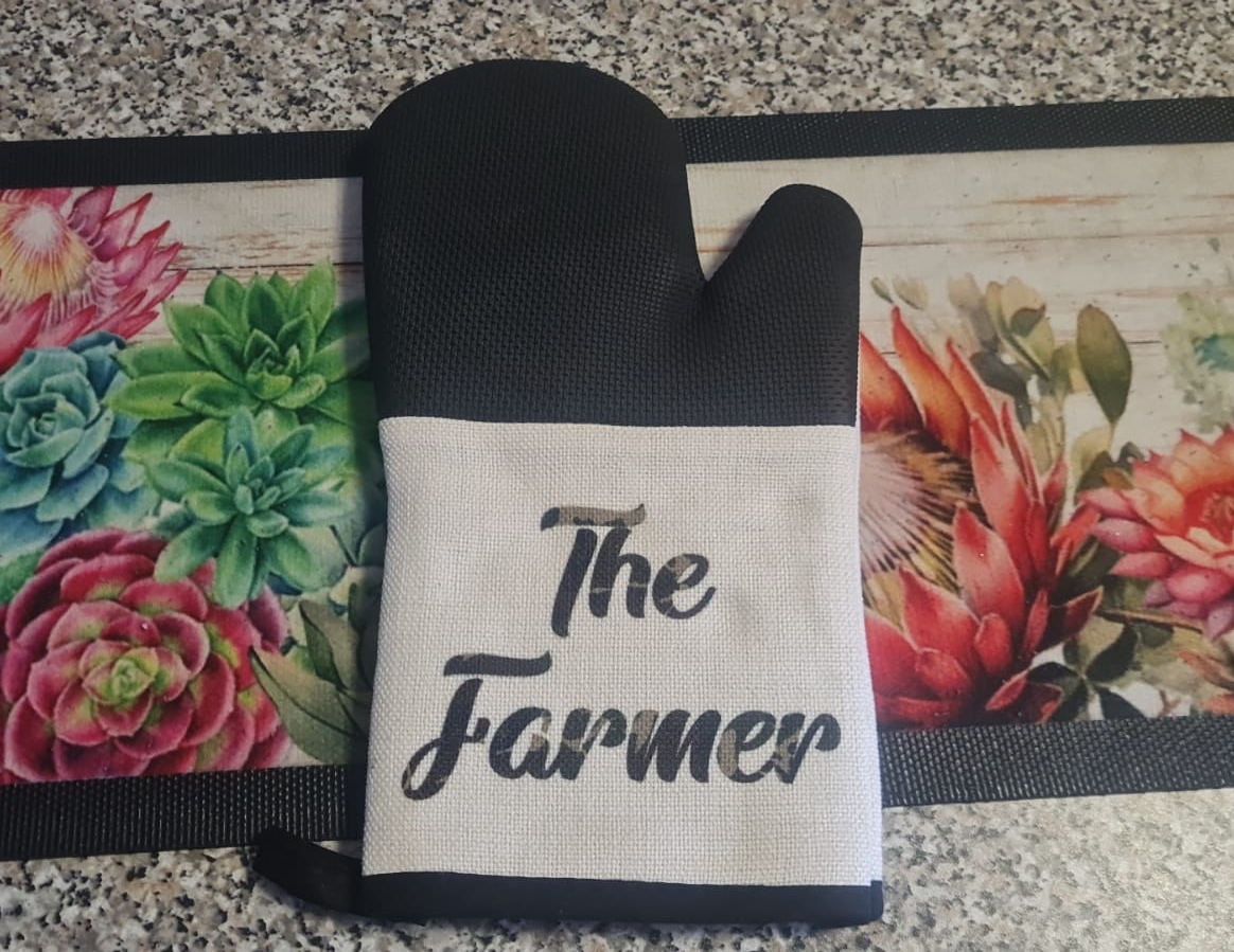 Personalized Printed Heavy Duty Braai Glove