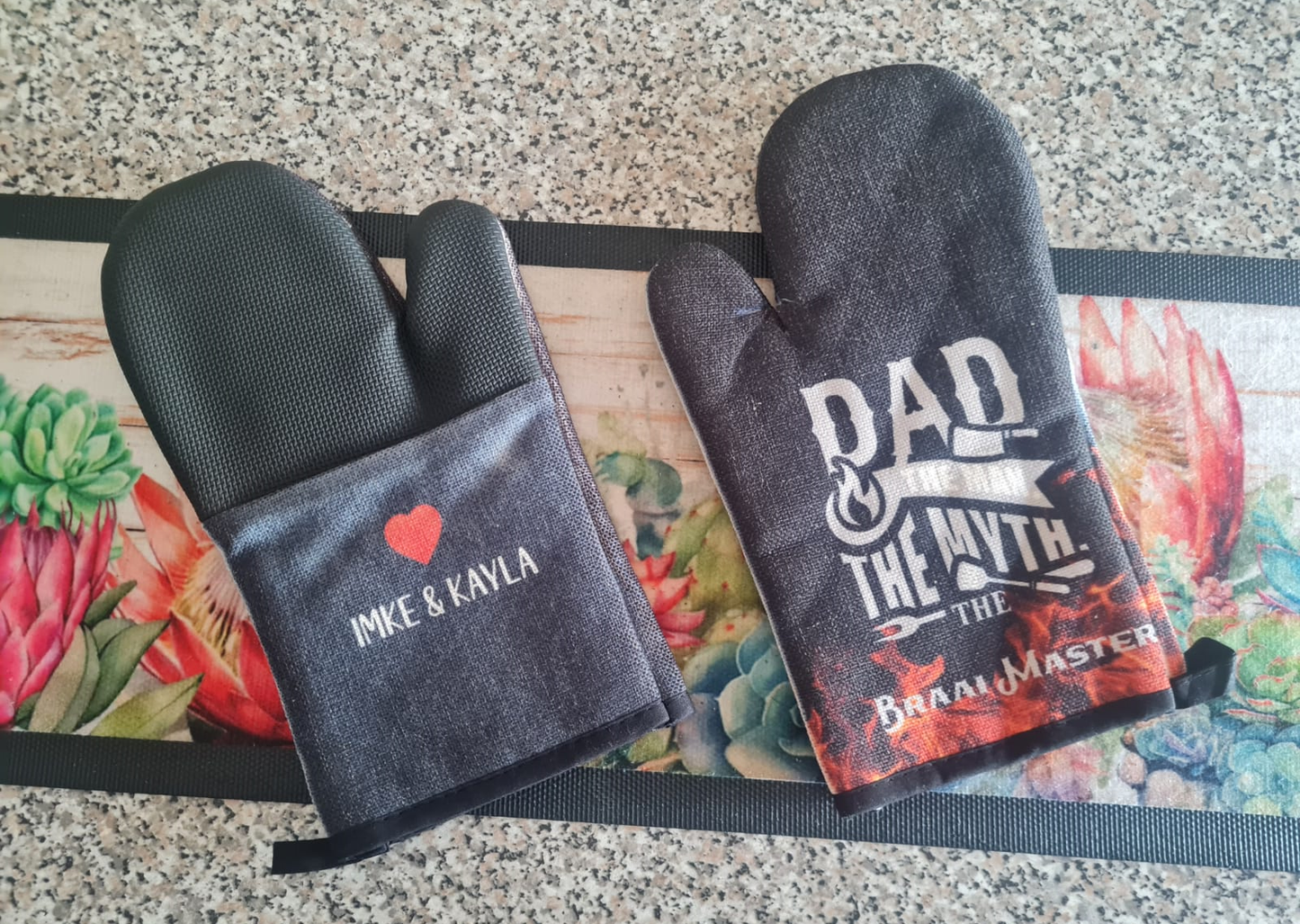 Personalized Printed Heavy Duty Braai Glove