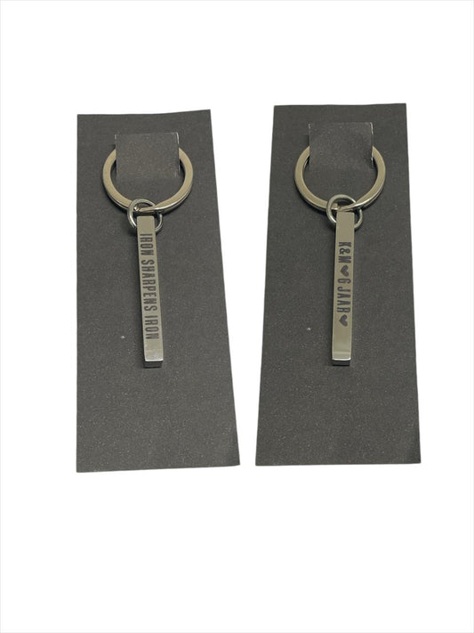 Personalized Stainless Steel Keyring