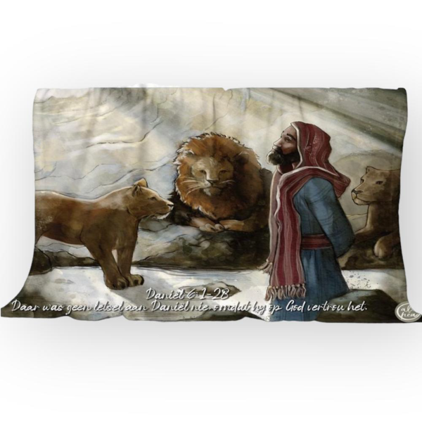 Printed Coral Fleece Blanket - Bible Desings 1.5m x 1.5m