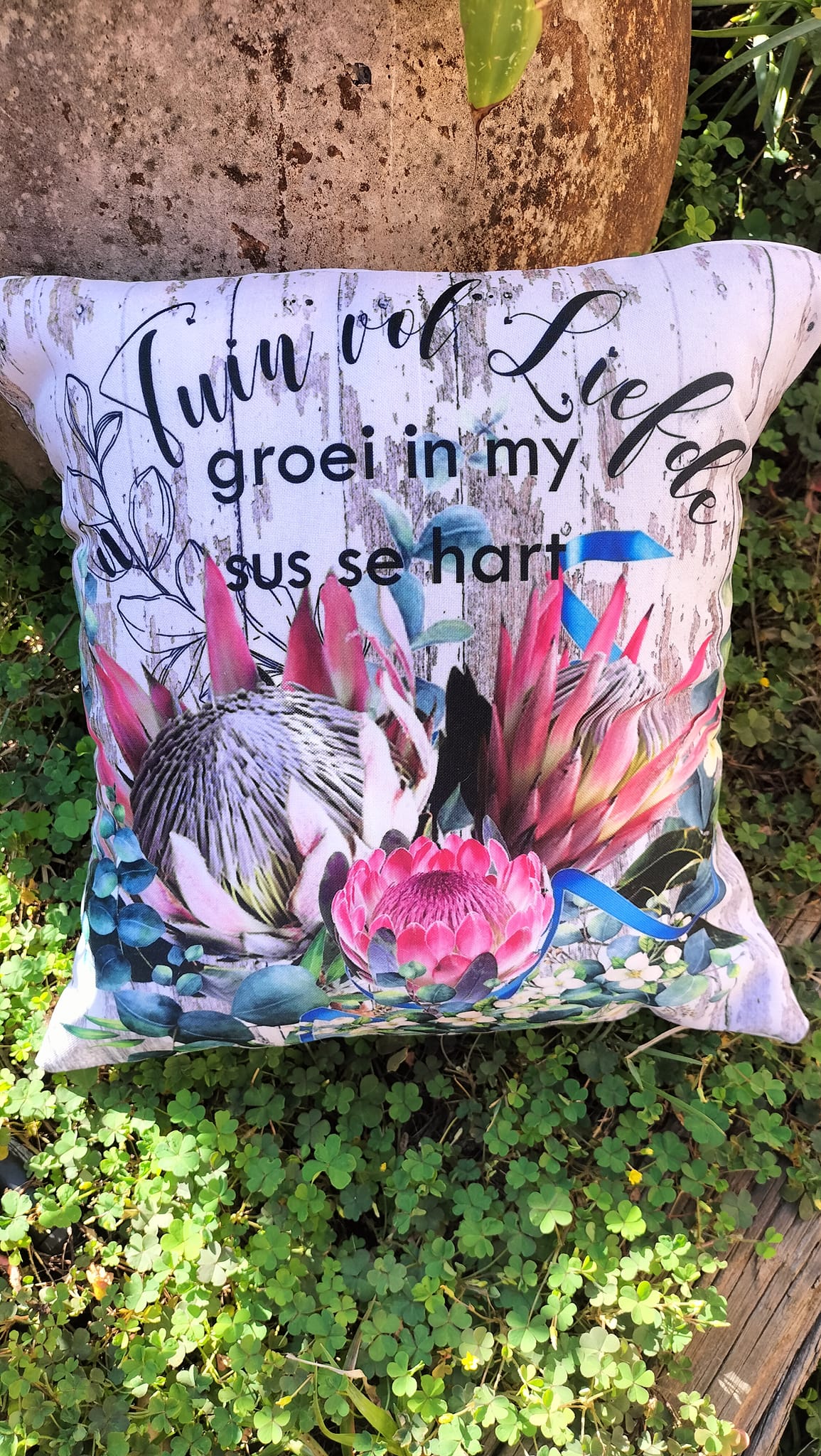 Cotton Twirl Personalized Printed Scatter Cushion with Inner