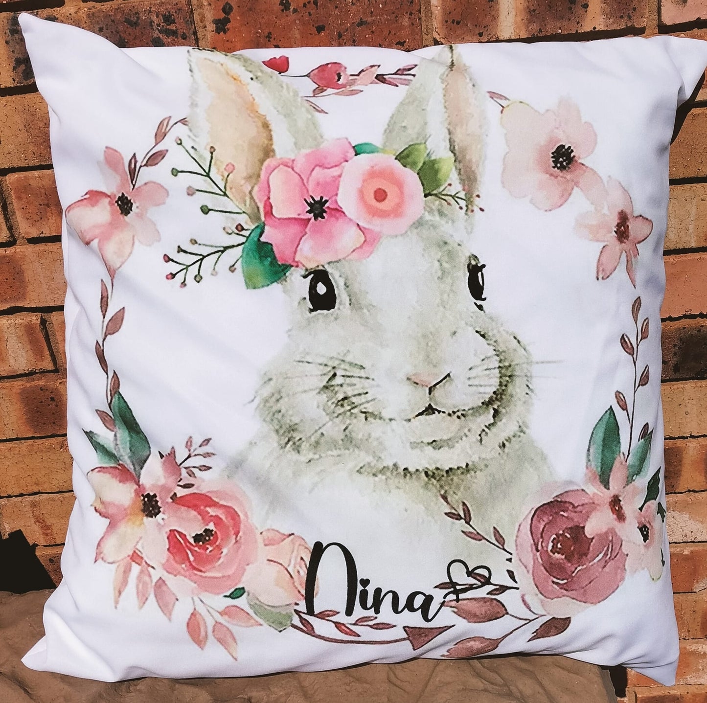 Cotton Twirl Personalized Printed Scatter Cushion with Inner