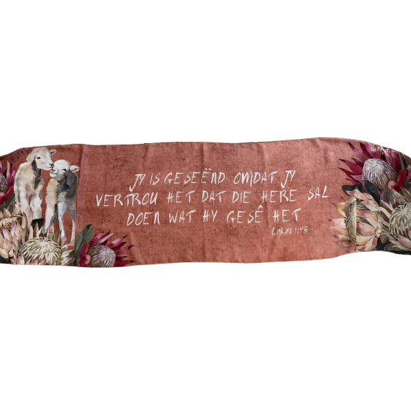 Chiffon Blessing Scarf with Bible verse