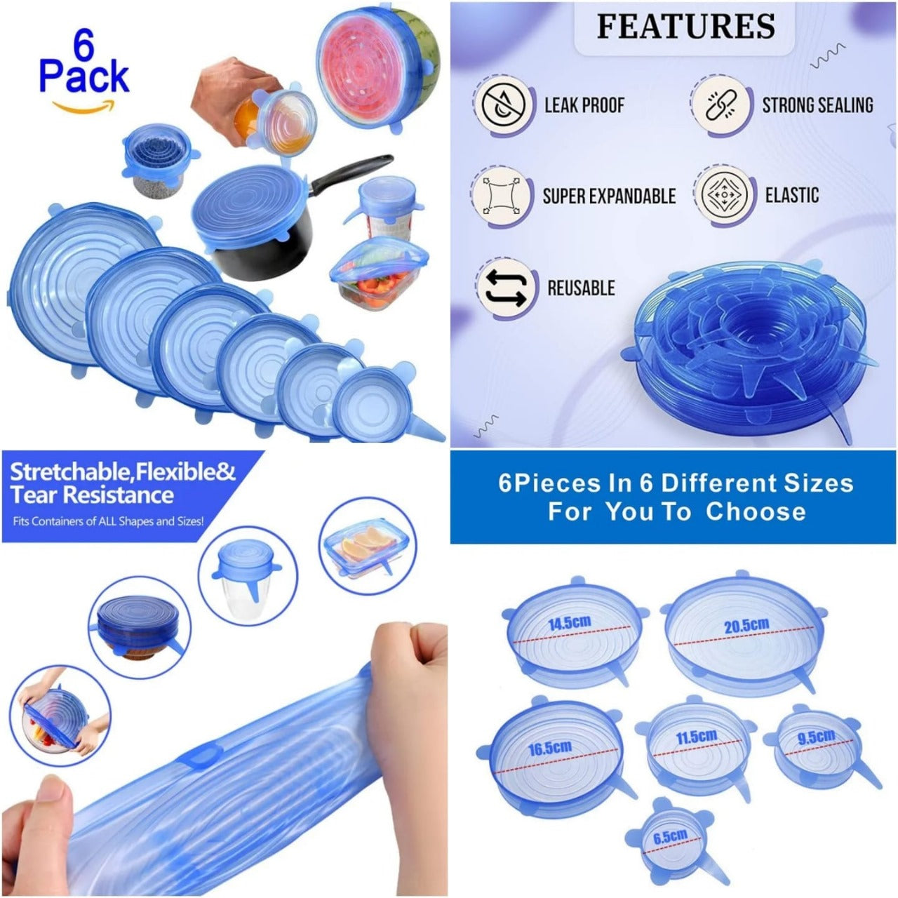 Silicone Sealing Lids