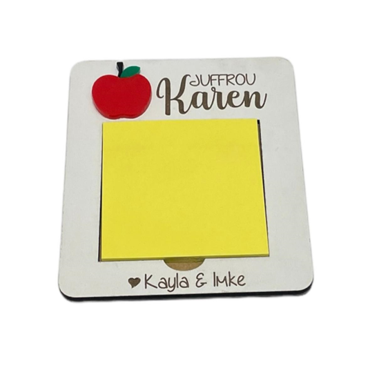 Personalized Sticky Note Holder