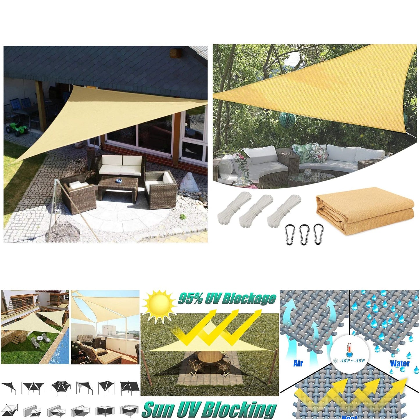 Triangular Sun Shade Sail