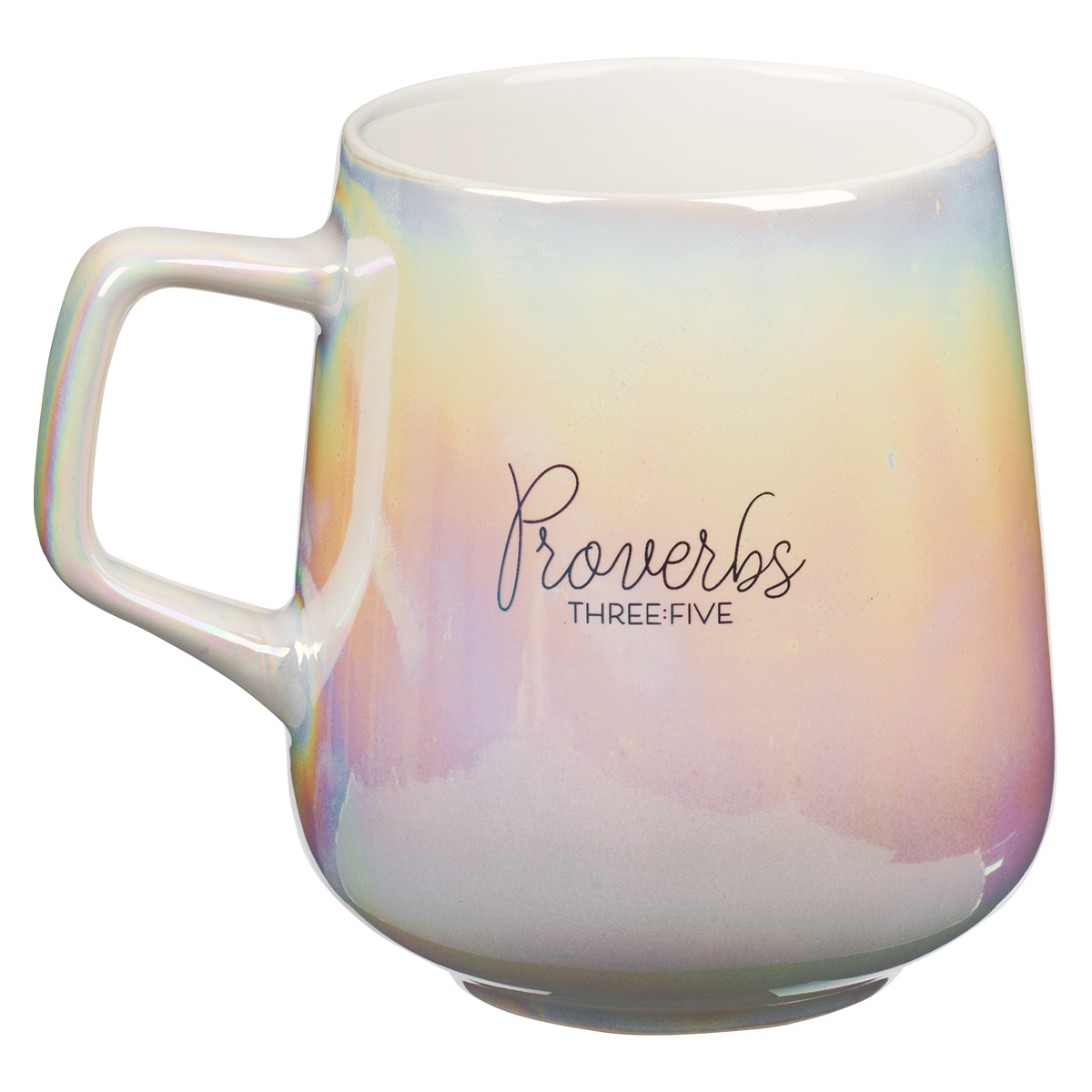 Ombre Ceramic Mug - Trust In The Lord With All Your Heart Pearl  - Proverbs 3:5