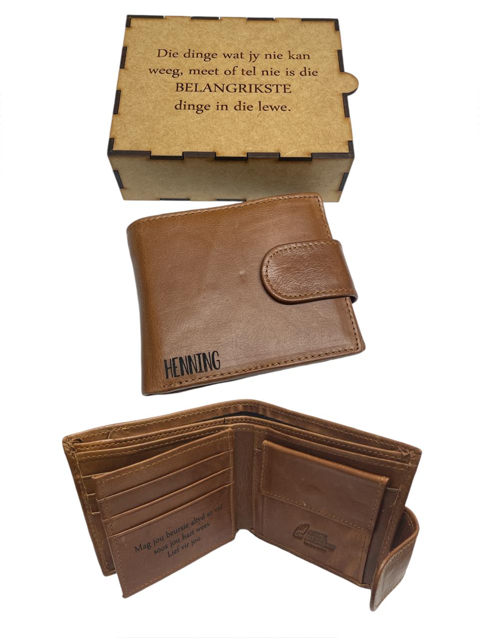 Personalised Engraved Men's Wallet