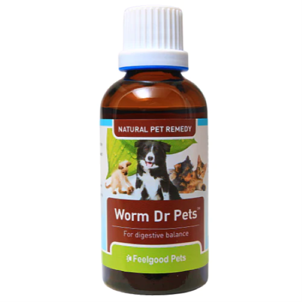 Feelgood Worm Dr Pets - Natural herbal worm medicine for deworming dogs & cats